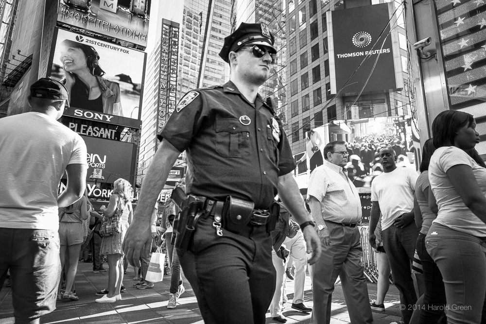 "Patrol" Times Square, New York City. © 2014 Harold Green.
