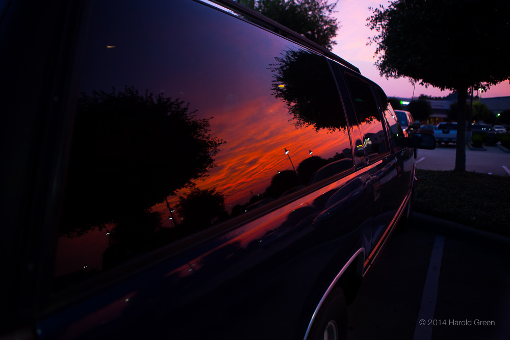 "Suburban Sunset" Houston, Texas © 2014 Harold Green.