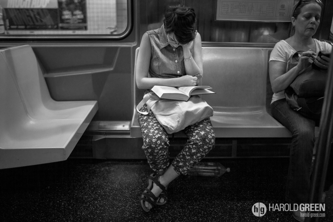 "Fully Engrossed" New York City © 2014 Harold Green.