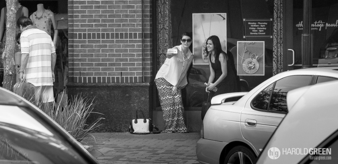 "Selfie" Sugar Land Town Square, Houston TX © 2014 Harold Green.