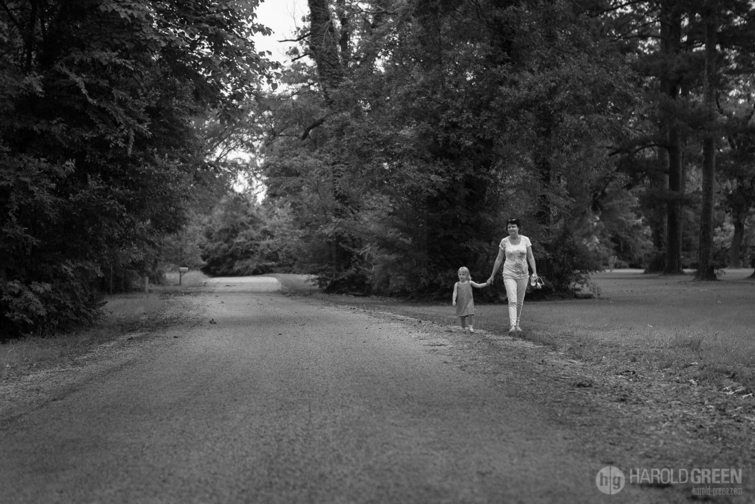 "Sunday Walk Home" Town Bluff, TX © 2015 Harold Green.